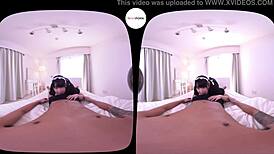 the japanese maid from jvrporn gently wakes you up with her big ass