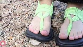 Blonde samantha rone poses alluringly