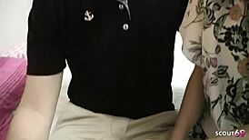 Japanese Cougar Tricked Into Amateur Mmf Threesome