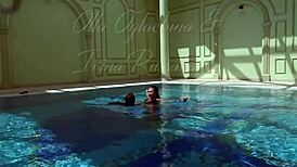 underwater serbian and russian lesbos bathing together