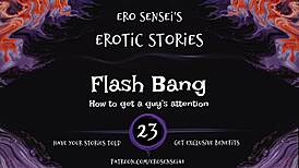 Erotic audio for women with flash bang effects