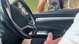 Stranger Jerks Off On Street Near Store