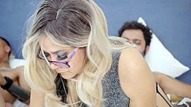 dejan leaves condom on bed and they smell his dick to suck him off