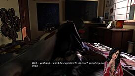 exploring a playful doll house setup with imaginative toys