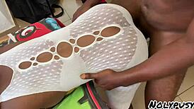 Hot sexy ebony gets fucked very good in her room