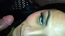 Client expresses greater satisfaction with blowjob, captures slutty face on video this time.