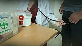 Doctor Sucks Patient's Cock Secretly In Hospital Clinic
