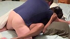 amateur ebony girl fucks a guy from the neighborhood in homemade style 😜