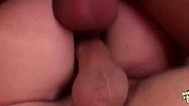 Bisexual girlfriends invite friends for savage group sex and synchronized doggy style.