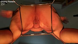 big ass bbw rides dildo, creamy pussy shaking