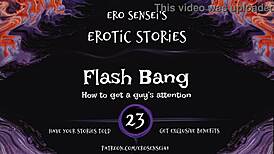 Erotic audio for women with flash bang effects