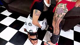 Redhead Trans Bride Offers Ass And Swallows Cum