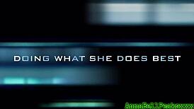 Anna Bell Peaks passionately fucks her ass with a fun toy.