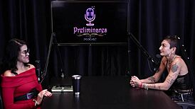 caroleta roots prefers dominating and craves gang bang with eight big dicks in sheer red lingerie video with mario