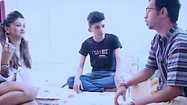 18 year old indian amateur fucks college teacher and stepbrother