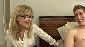 Mrs. Nina Catches Stepson, Jumps on Cock