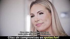 two beauties tease in spanish threesome