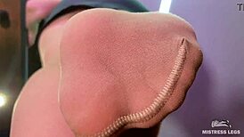 I worship goddess's nylon soles in POV