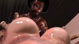 Blacked white girl hard fucked by black man