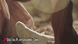 Vicki chase is getting so slutty riding cowboy scott nails cowgirl style!