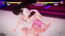 Lesbian Battle 5 With Fingering And Anal Action!