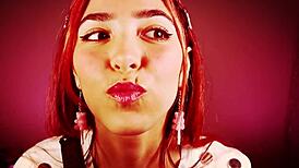 Listen as the shy pretty submissive girl gives jerk off instructions and worships you in this ASMR session.