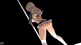 Emily sexbot fucks milf with big tits and ass using machine