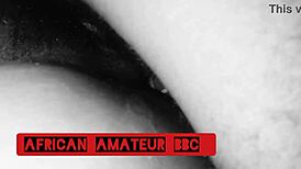 Ebony Couple Intensely Fucks Massive Black Cock