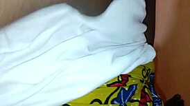 An 18-year-old student rides her teacher's tight pussy in a homemade scene