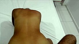 Latina With Big Ass Bent Over In Doggystyle Position