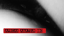 Ebony Couple Intensely Fucks Massive Black Cock