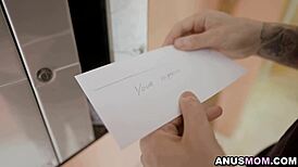 Latina busty milf bianka blue dominates peeping neighbor to fuck her ass and teach lesson