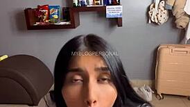 Fucking that pretty student after classes in motel, cum inside and she gets mad!