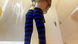 in this scene, the crossdresser faces a hard choice between pussy and cock