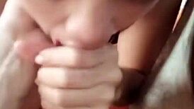 my girlfriend loves sucking my balls so much!