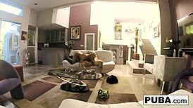 Olivia Austin gets fucked by Derrick on hidden cam