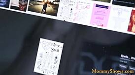 Busty milf dominates cute stepdaughter with face sitting