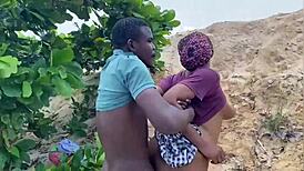 A Good Day To Fuck Hard Close To The Beach With Rough Squirting