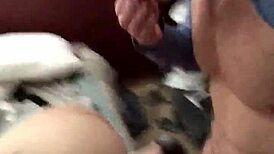 mase619 fucks bbw's thick brown pussy with uncut white cock, latina style