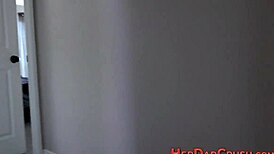 teen assists stepfather with evening relaxation