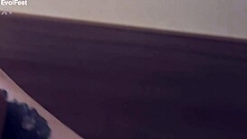 I love being tied up as my feet get worshipped 😍