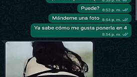 WhatsApp conversation with my friend Oscar's Latina boss, I creampie her again