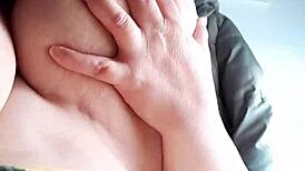 Kiraluisa Caresses Her Big Natural Tits During Recorded Session