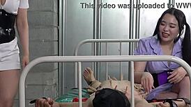 japanese women tease masochists with nipple and cbt