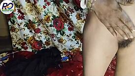 Great sex with bhabhi in red saree, squeezing boobs and ass fucking with Hindi audio. Claire Vais.