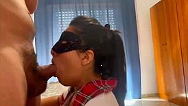 Horny Latina Student Mommy Teases And Receives Cumshot