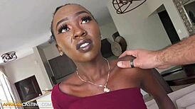 Skinny Ebony Babe Willing For BWC Agent