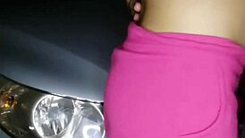 amanda got excited and shared her body in the garage during workout