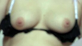 Wide anal masturbation with large dildo.