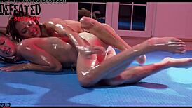 Amirah Adara Fights Oiled Lesbian Rival For Intense Orgasms